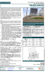 Prefilled Welded Gabions Galmac C3 Coating Technical Data