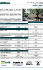 Gabion Polimac 8x10 2.7 HT Technical Data Sheet
