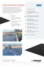 Pond Liner Protection Geotextile datasheet