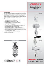 GEMÜ 490 - metal butterfly valve datasheet 