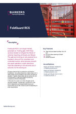 FoldGuard RCS bi-folding gate data sheet