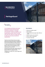 HeritageGuard railings data sheet