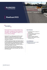 RiseGuard RCS rising arm barrier data sheet