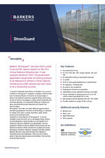 Stronguard high security steel palisade fencing data sheet