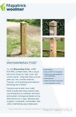 Waymarking post - oak