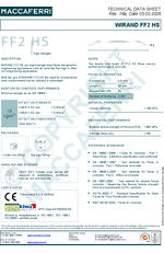 Wirand Fibre FF2 HS Technical Data Sheet