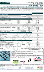 ParaDrain® 50.5 Technical Data Sheet