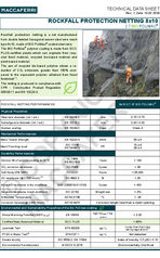 Bio PoliMac Hexagonal Mesh Rockfall Netting Technical Data Sheet
