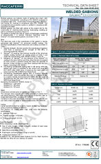 Welded Gabions GalMac C3 Technical Data Sheet
