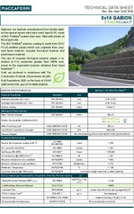 Bio Polimac Gabion 8x10 2.7 Technical Data Sheet