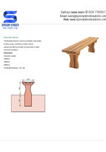 Backless bench data sheet