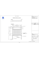 Pedestrian sight gap guardrail 1M data sheet