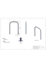 Sheffield stainless steel cycle stand data sheet