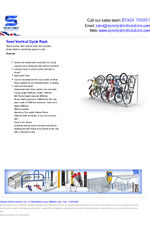 Semi vertical cycle rack data sheet