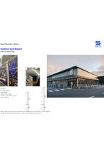 Semi dome stainless steel bollard data sheet