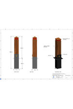 Removable timber bollard data sheet