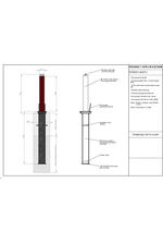 Powder coated steel telescopic bollard 114mm data sheet