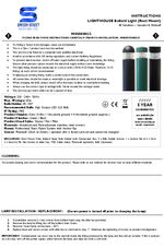 Lighthouse solar bollard root mount data sheet