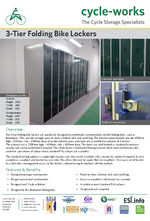 3 tier Folding Bike Locker - Product Information