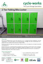 2 tier Folding Bike Locker - Product Information