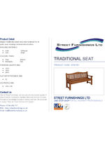 Traditional Seat data sheet