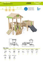 J49262 wooden multiplay tower dimensions 