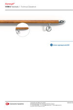 HRW-6 handrails technical data sheet
