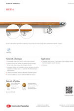 HRW-6 handrails data sheet