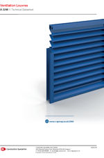 A-3200 ventilation louvres technical data sheet