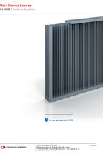 RS-5605 rain defence louvres technical data sheet