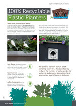 geViews - 100% Recyclable Plastic Planters brochure