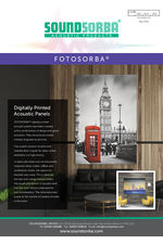 FOTOSORBA® custom printed acoustic panels datasheet