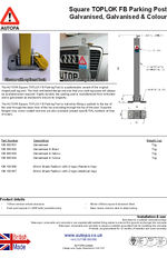 AUTOPA TOPLOK FB Parking Post - Square