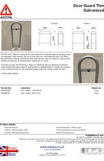 AUTOPA Door Guard - Thin, Galvanised