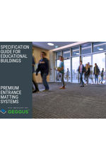 GEGGUS Entrance Matting Specification Guide for Educational Buildings