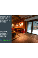 GEGGUS Entrance Matting Specification Guide for Restaurants & Cafes