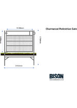 Charnwood Pedestrian Gate by Built by Bison Ltd