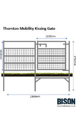 Thornton Mobility Kissing Gate, from Built by Bison Ltd