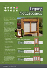 Legacy Iroko Hardwood Noticeboard