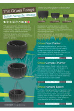Orbea Planters Catalogue