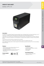 Delta UPS V3 datasheet