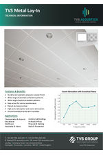 TVS metal lay-in acoustic ceiling tiles