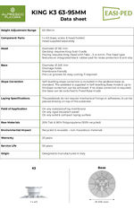 King K3 63-95mm datasheet