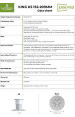 King K5 152-209mm datasheet