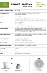 King K6 159-272mm datasheet
