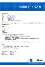 Probreathe A2 Air performance specification