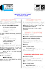 Cleaning of Filter Media instructions 