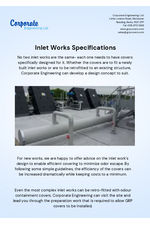 Inlet Works Specifications