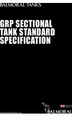 Balmoral GRP sectional tank specification