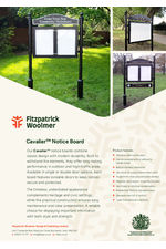 Cavalier Notice Board - Datasheet
